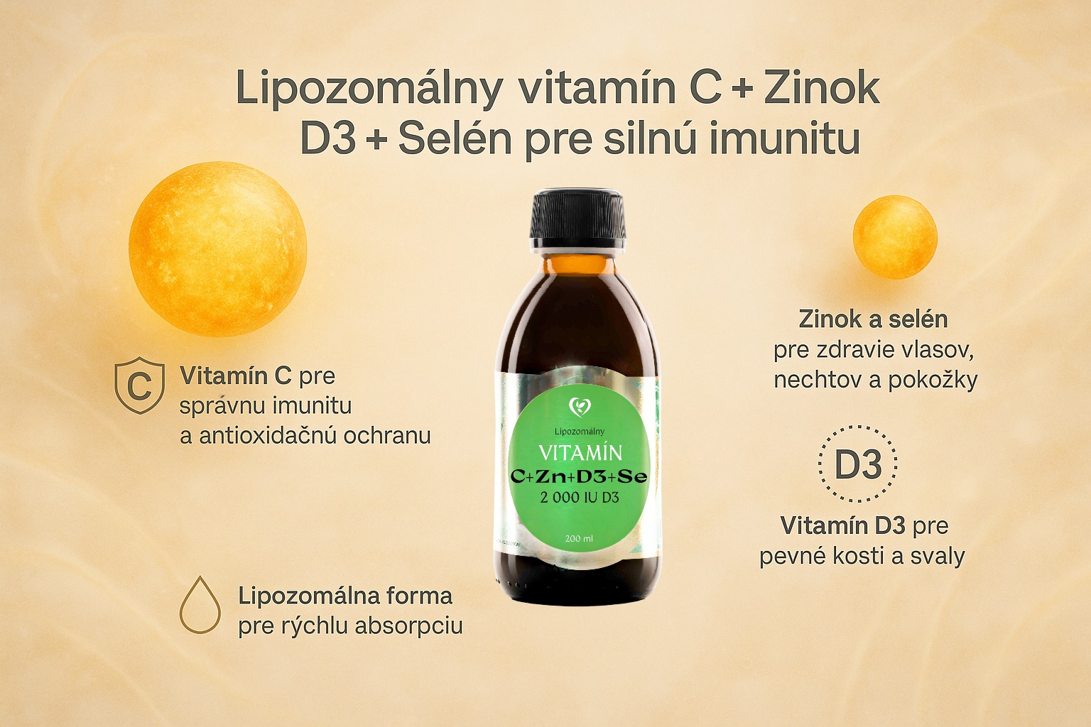 Vitamín C + Zn +DR + Se- popis